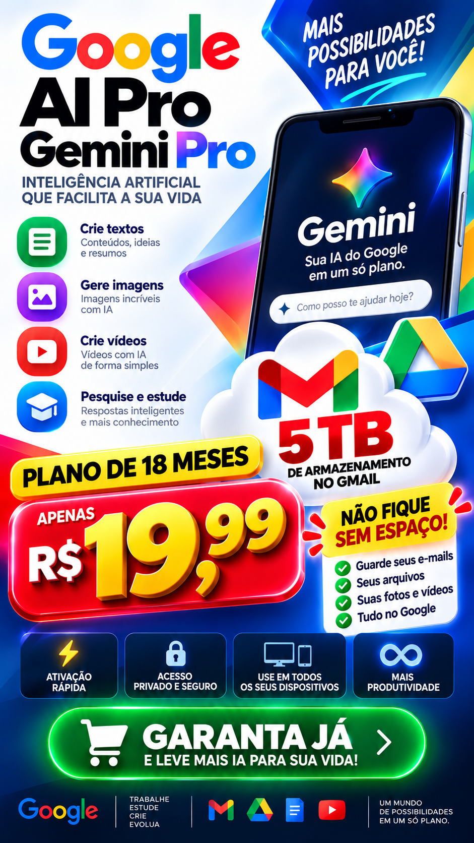 Use no Celular, Tablet e Notebook